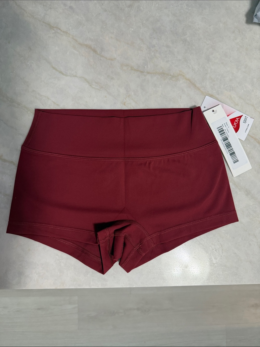 Athluna LunaAiry Low Waist Seamless Short 2” Cherry Red NWT